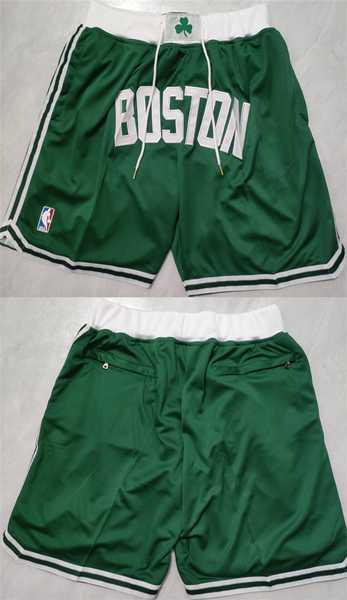 Mens Boston Celtics Green Shorts (Run Small)